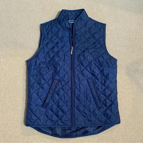 Karen Scott Jackets & Blazers - Lightweight blue women’s PP puffer vest